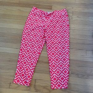 Dillards geometric stretchy capri pants